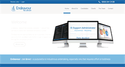 Desktop Screenshot of endeavourrecruitment.com